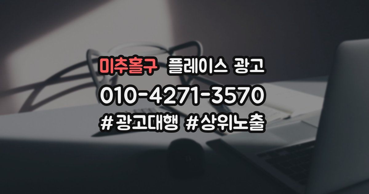 미추홀구 플레이스 광고