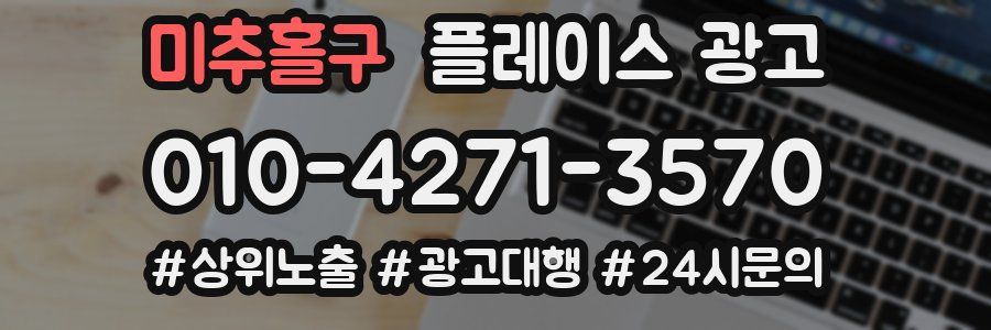 미추홀구 플레이스 광고