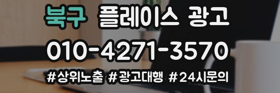 북구 플레이스 광고
