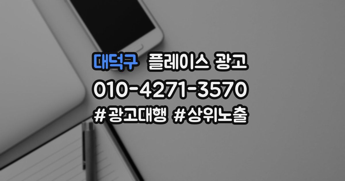 대덕구 플레이스 광고