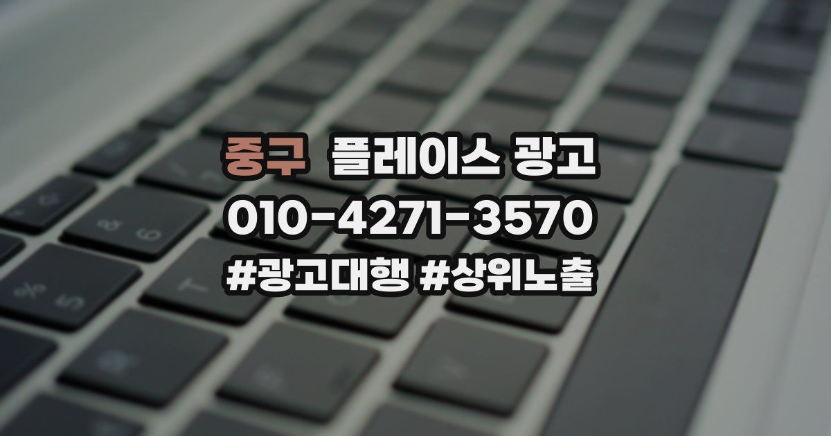 중구 플레이스 광고