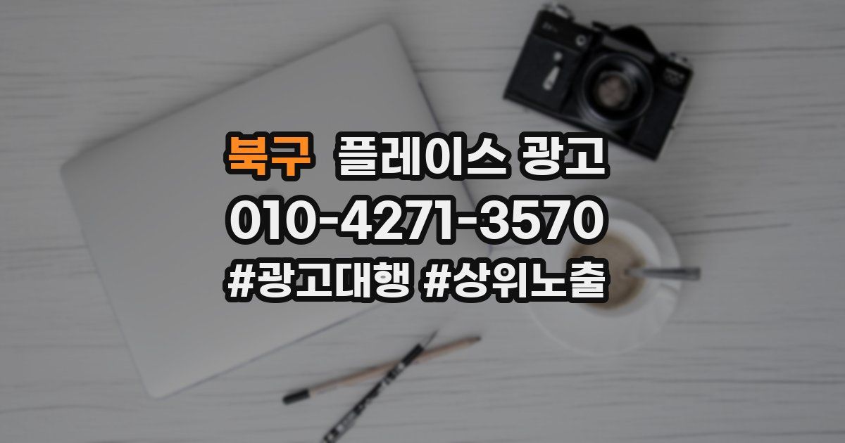 북구 플레이스 광고