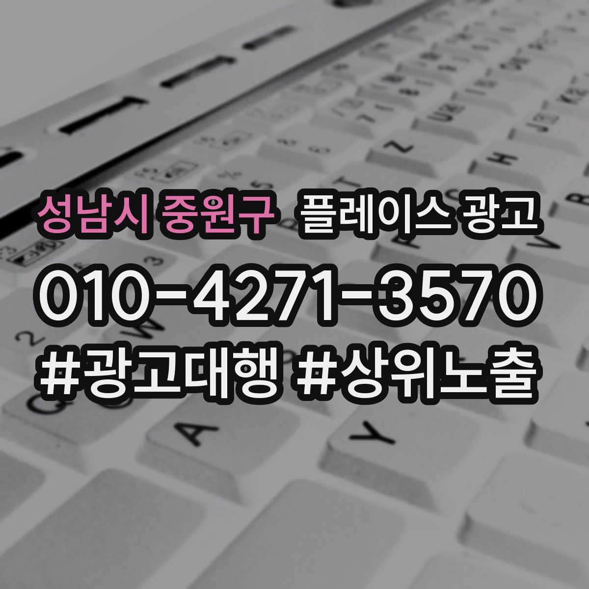 성남시 중원구 플레이스 광고