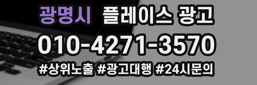 광명시 플레이스 광고