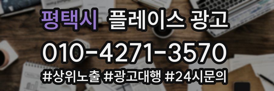 평택시 플레이스 광고