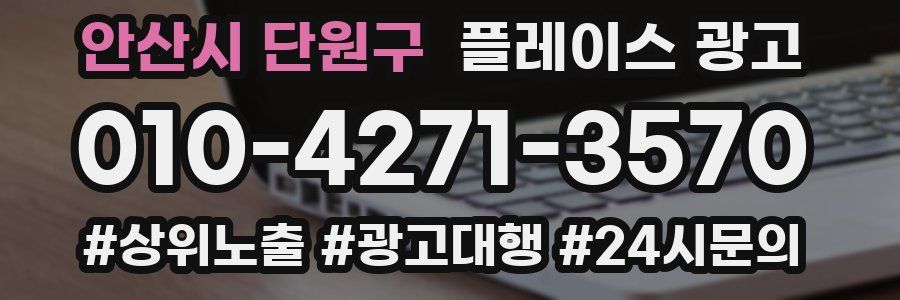 안산시 단원구 플레이스 광고