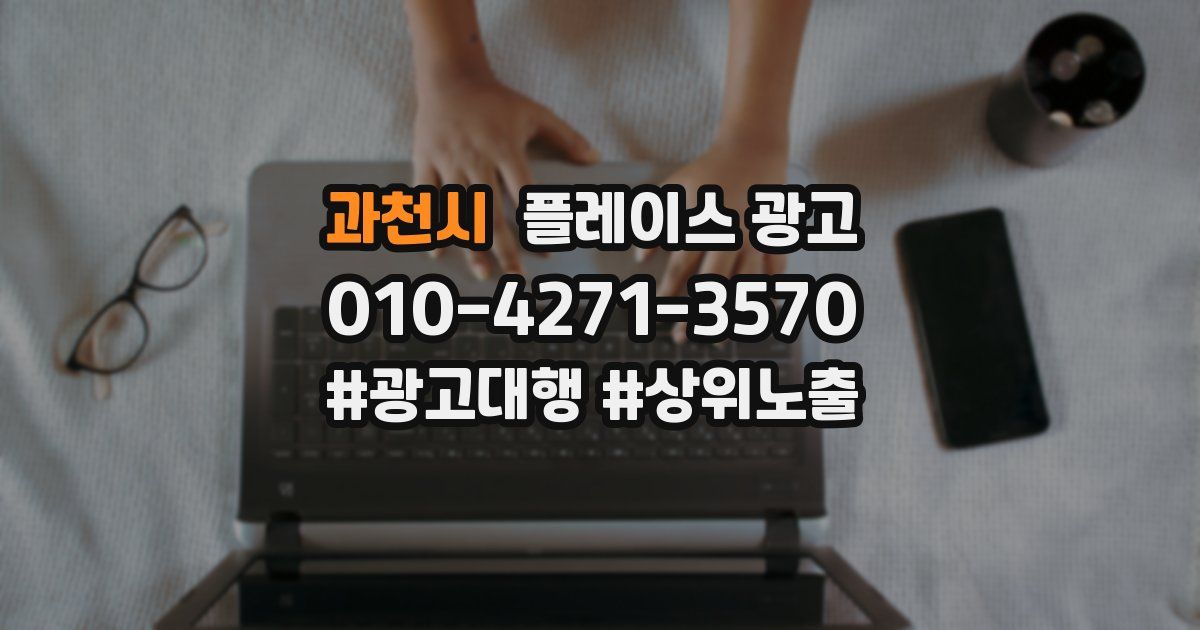 과천시 플레이스 광고