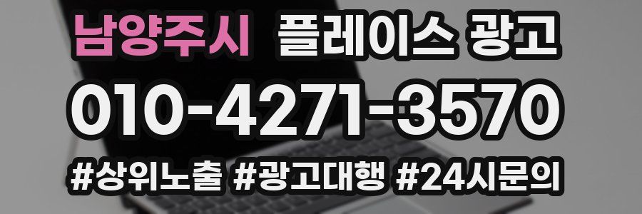 남양주시 플레이스 광고