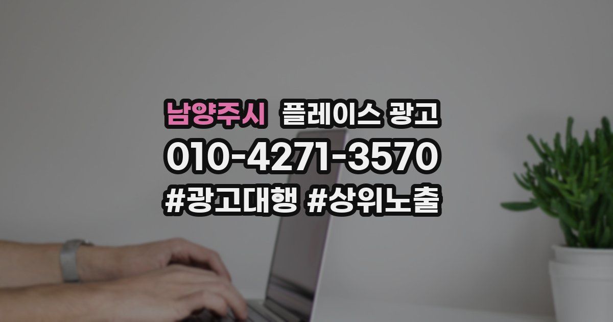 남양주시 플레이스 광고