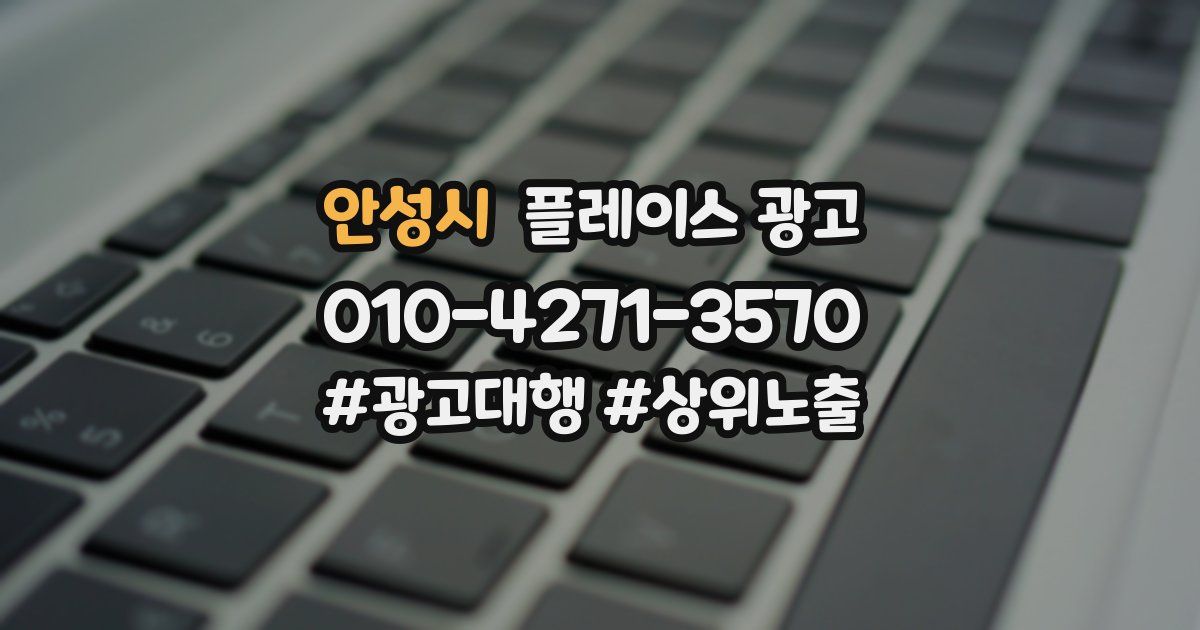 안성시 플레이스 광고