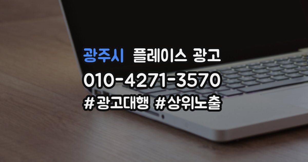 광주시 플레이스 광고