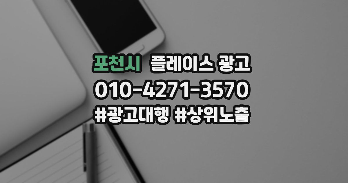 포천시 플레이스 광고