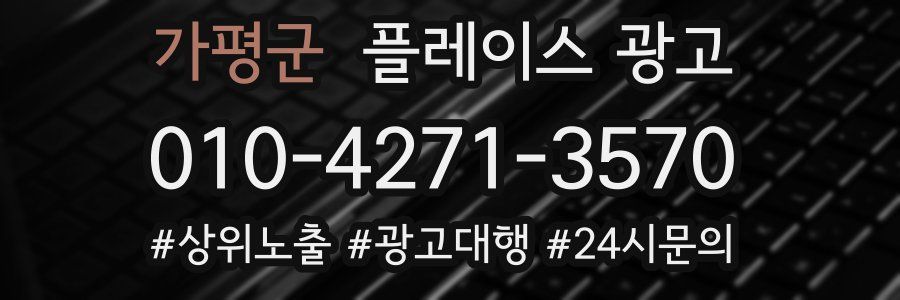 가평군 플레이스 광고