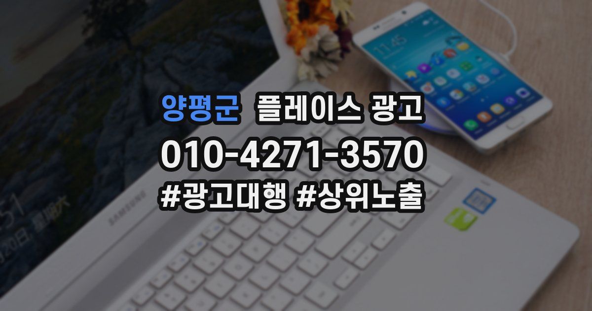 양평군 플레이스 광고