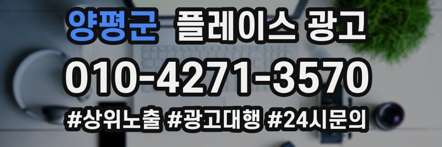 양평군 플레이스 광고