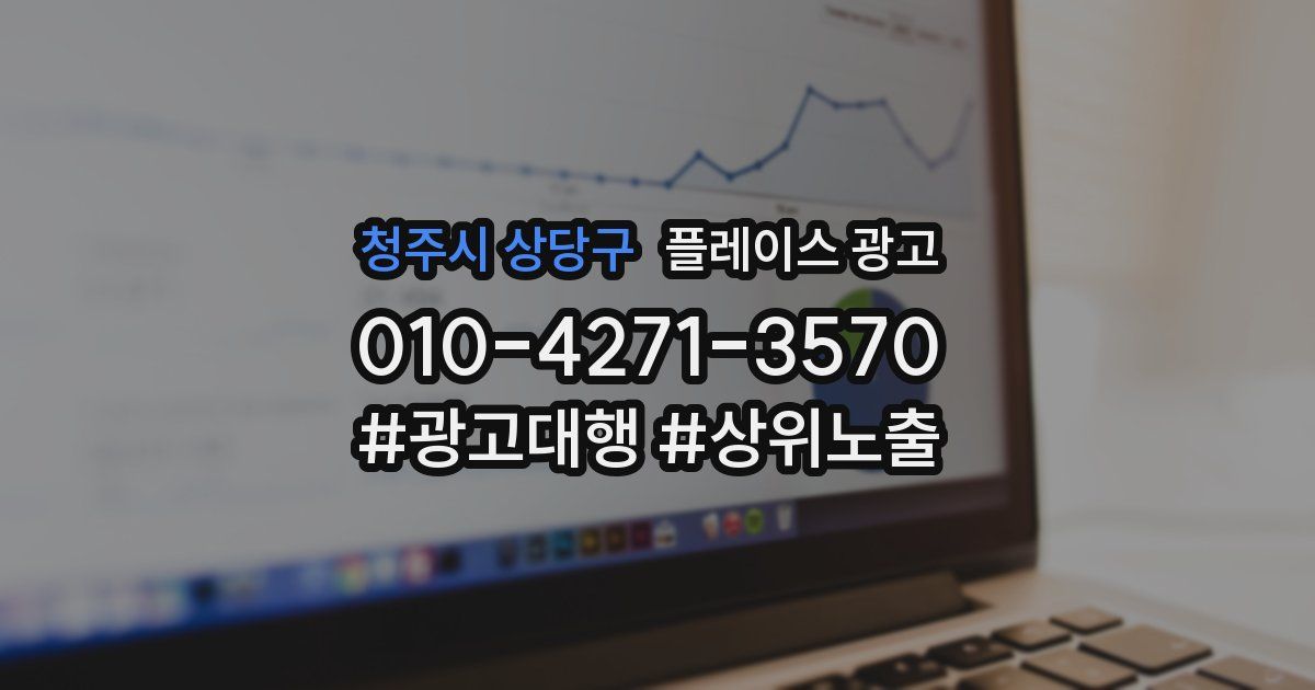 청주시 상당구 플레이스 광고