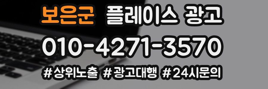 보은군 플레이스 광고