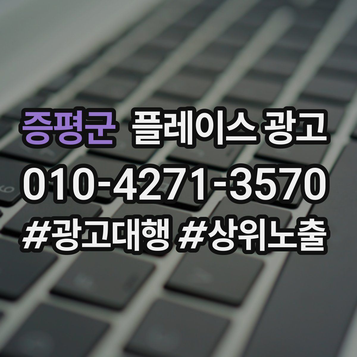 증평군 플레이스 광고