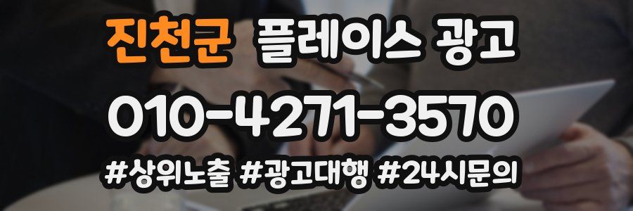 진천군 플레이스 광고