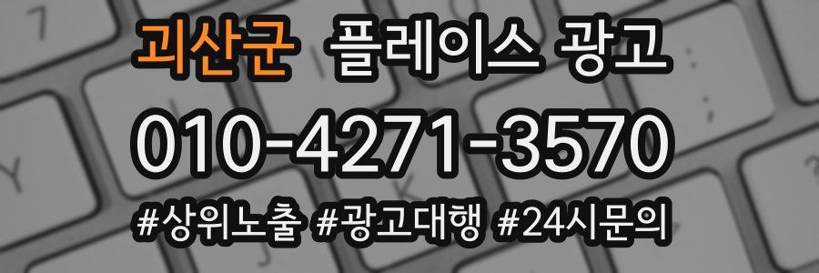 괴산군 플레이스 광고