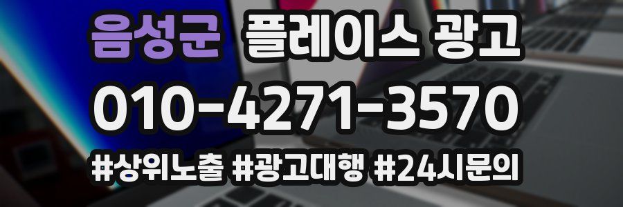 음성군 플레이스 광고
