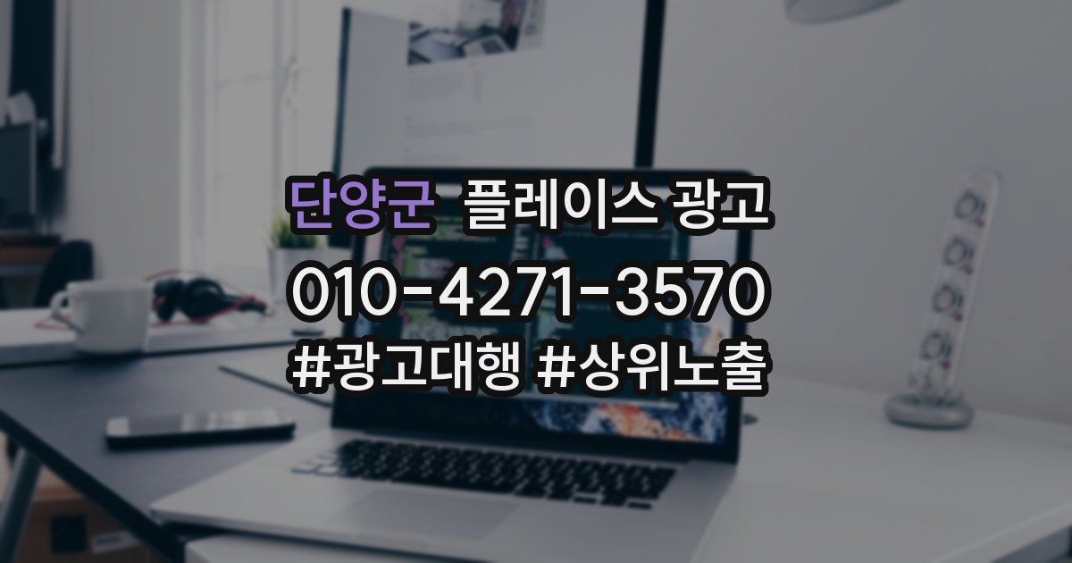 단양군 플레이스 광고