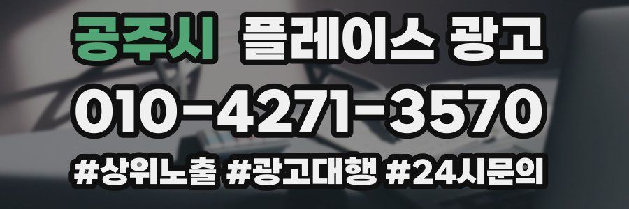 공주시 플레이스 광고