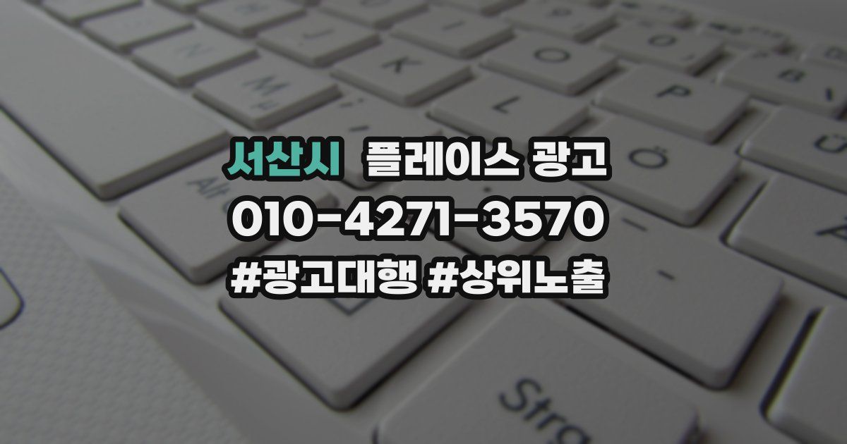 서산시 플레이스 광고