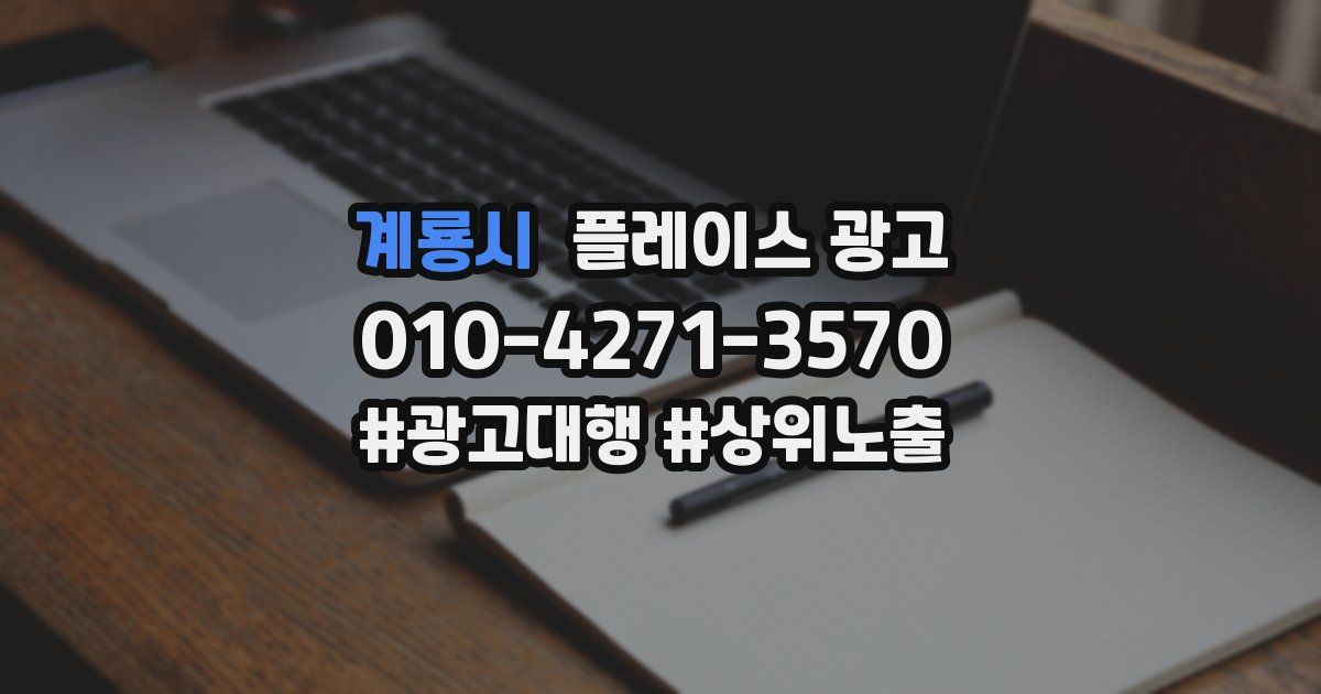 계룡시 플레이스 광고