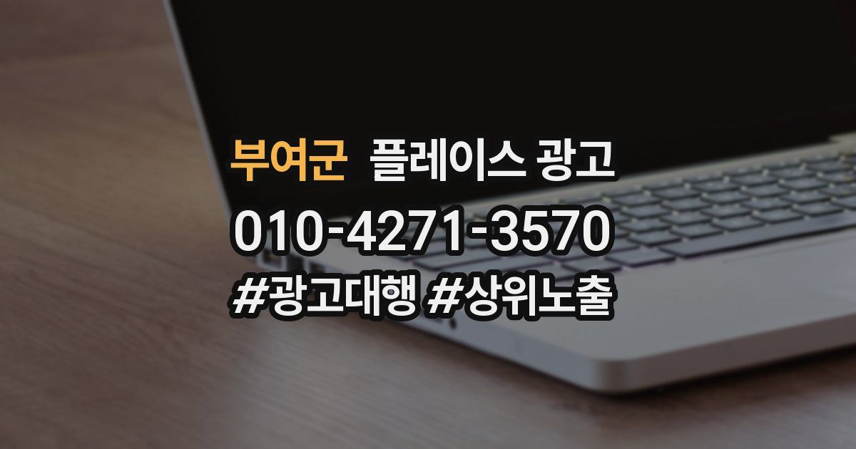 부여군 플레이스 광고