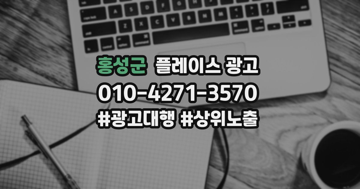 홍성군 플레이스 광고