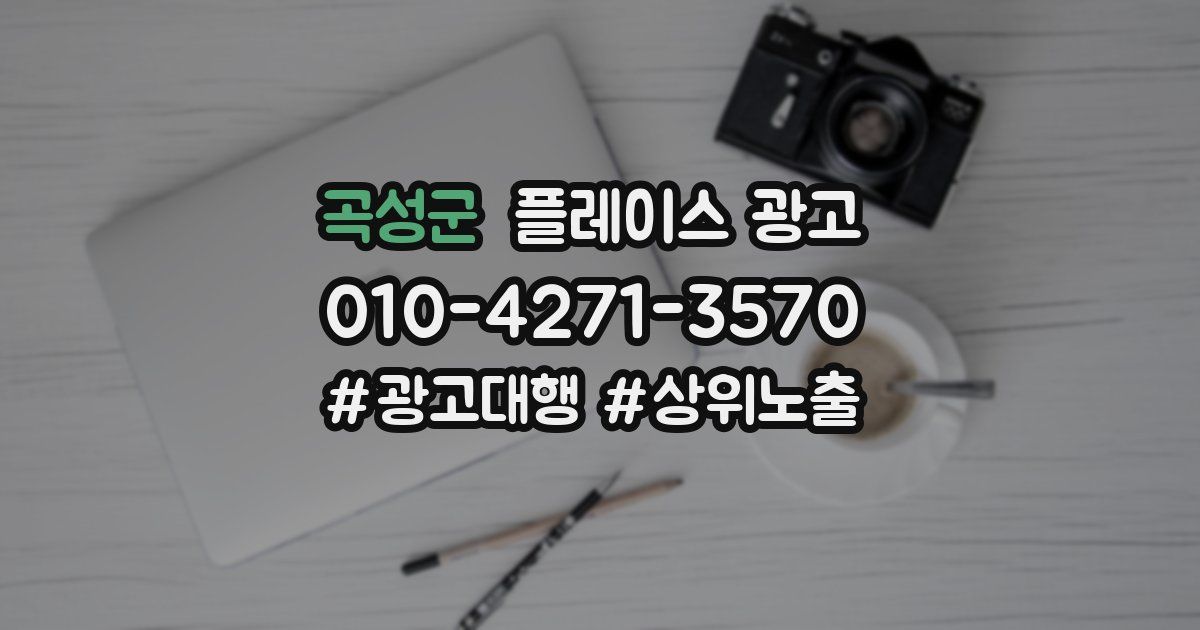 곡성군 플레이스 광고