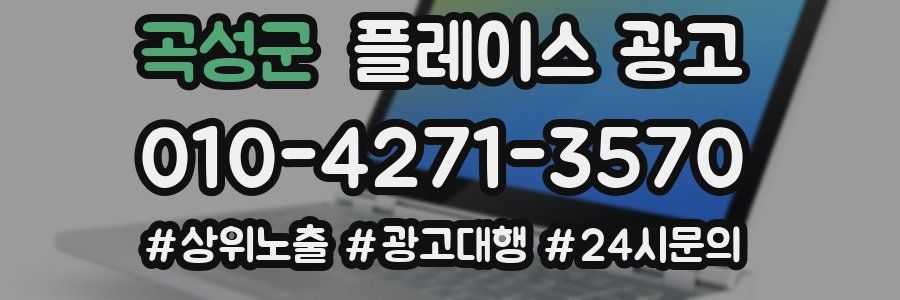 곡성군 플레이스 광고