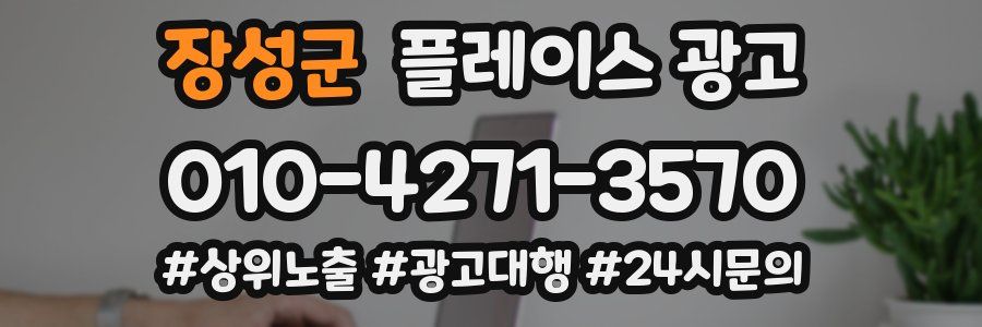 장성군 플레이스 광고