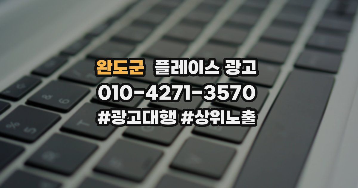 완도군 플레이스 광고