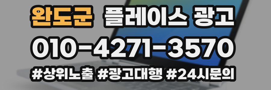 완도군 플레이스 광고