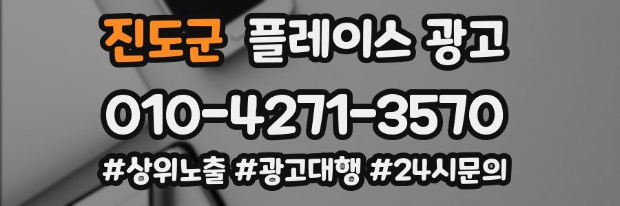 진도군 플레이스 광고