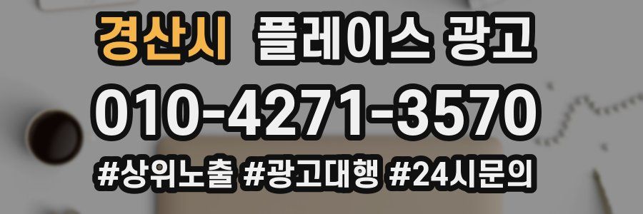 경산시 플레이스 광고