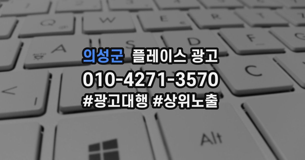의성군 플레이스 광고