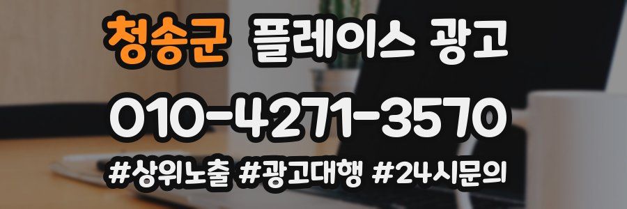 청송군 플레이스 광고