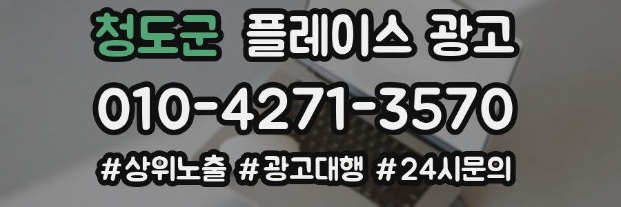 청도군 플레이스 광고