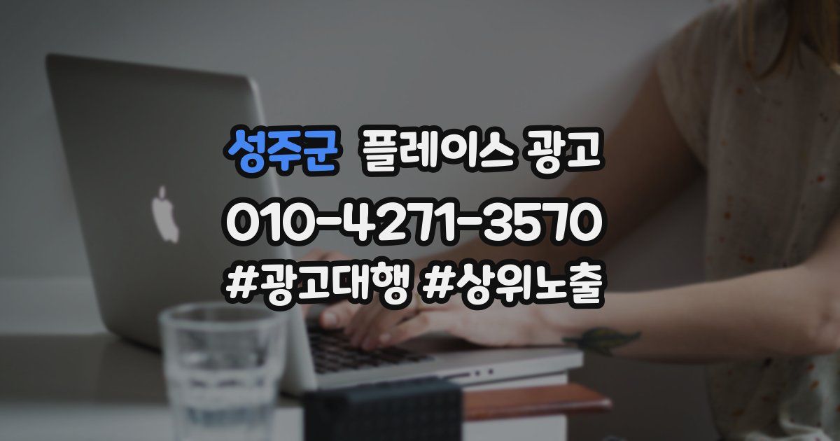 성주군 플레이스 광고