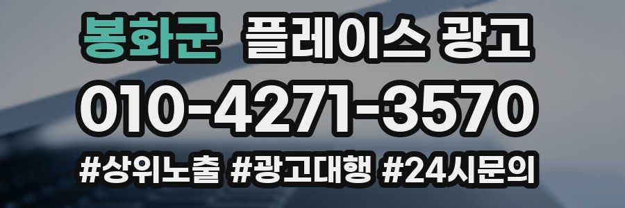 봉화군 플레이스 광고