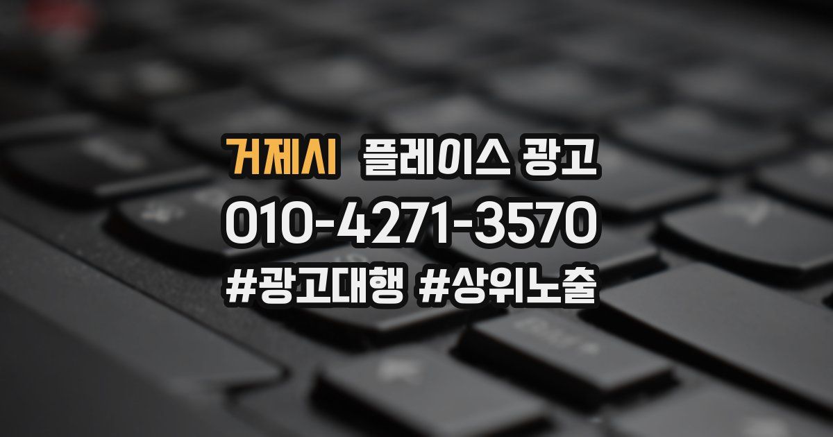 거제시 플레이스 광고