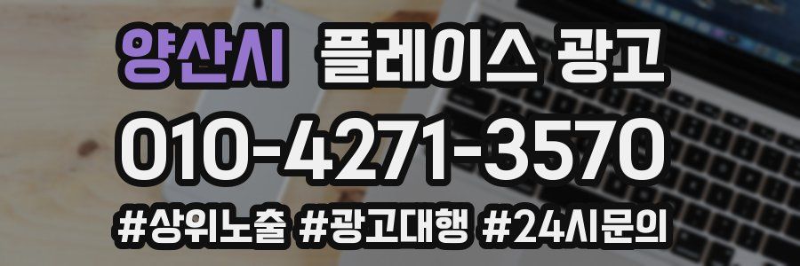 양산시 플레이스 광고