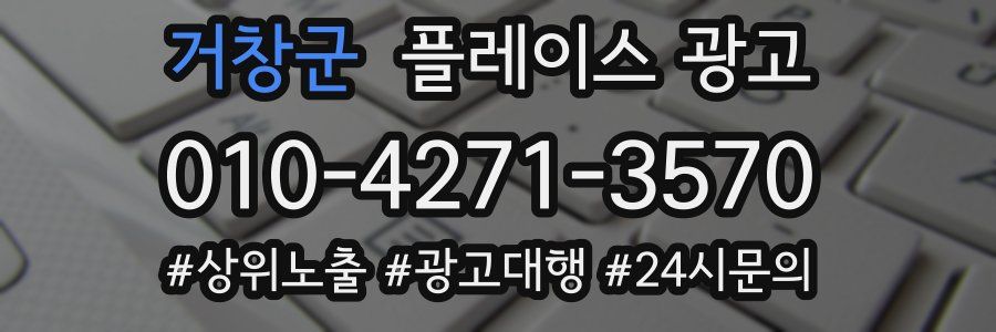 거창군 플레이스 광고