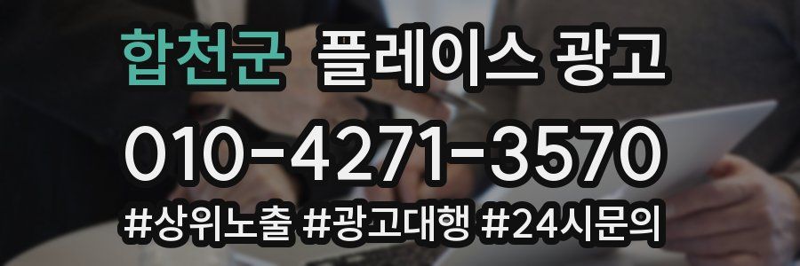 합천군 플레이스 광고
