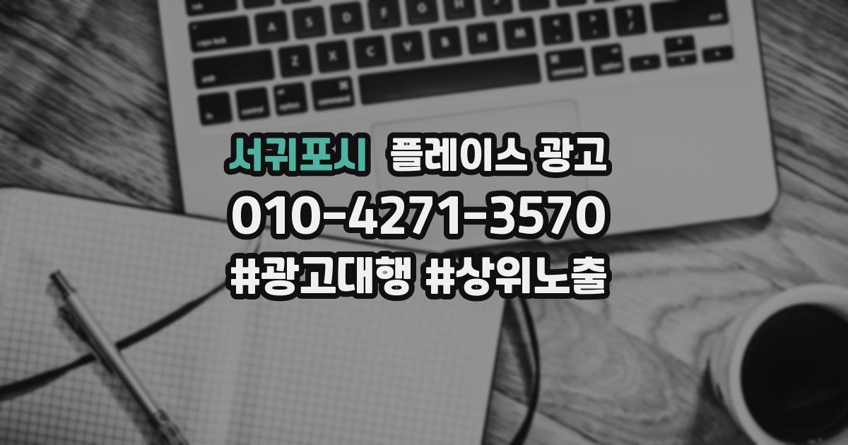 서귀포시 플레이스 광고