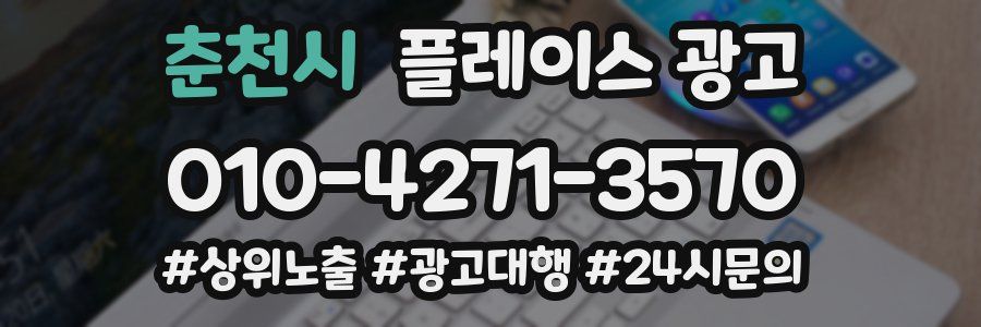 춘천시 플레이스 광고