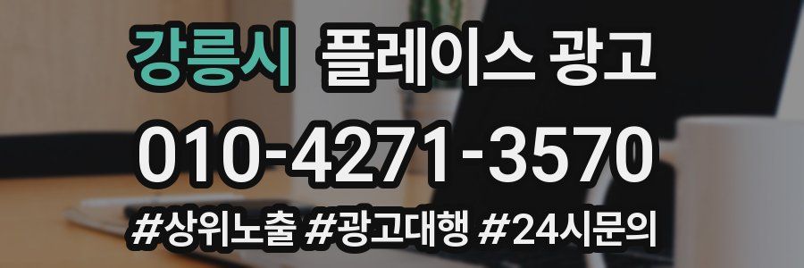 강릉시 플레이스 광고